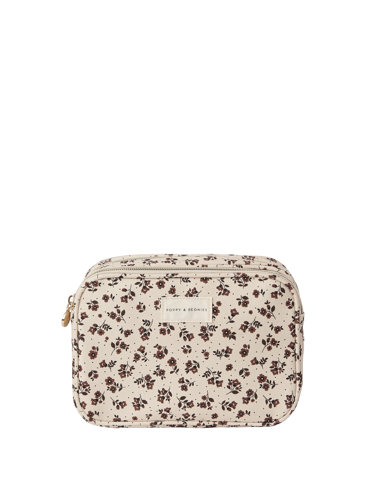 The Split Organizer Brown Floral