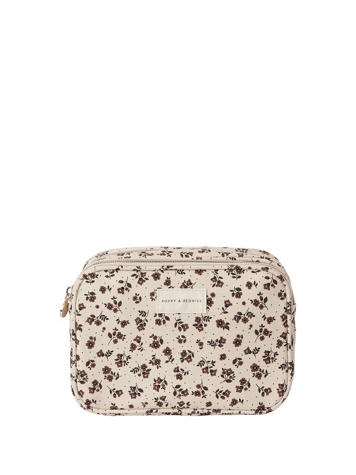 The Split Organizer Brown Floral