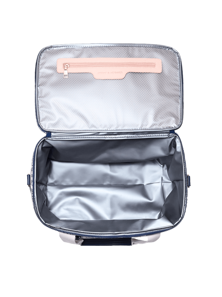 Interior of a cooler bag