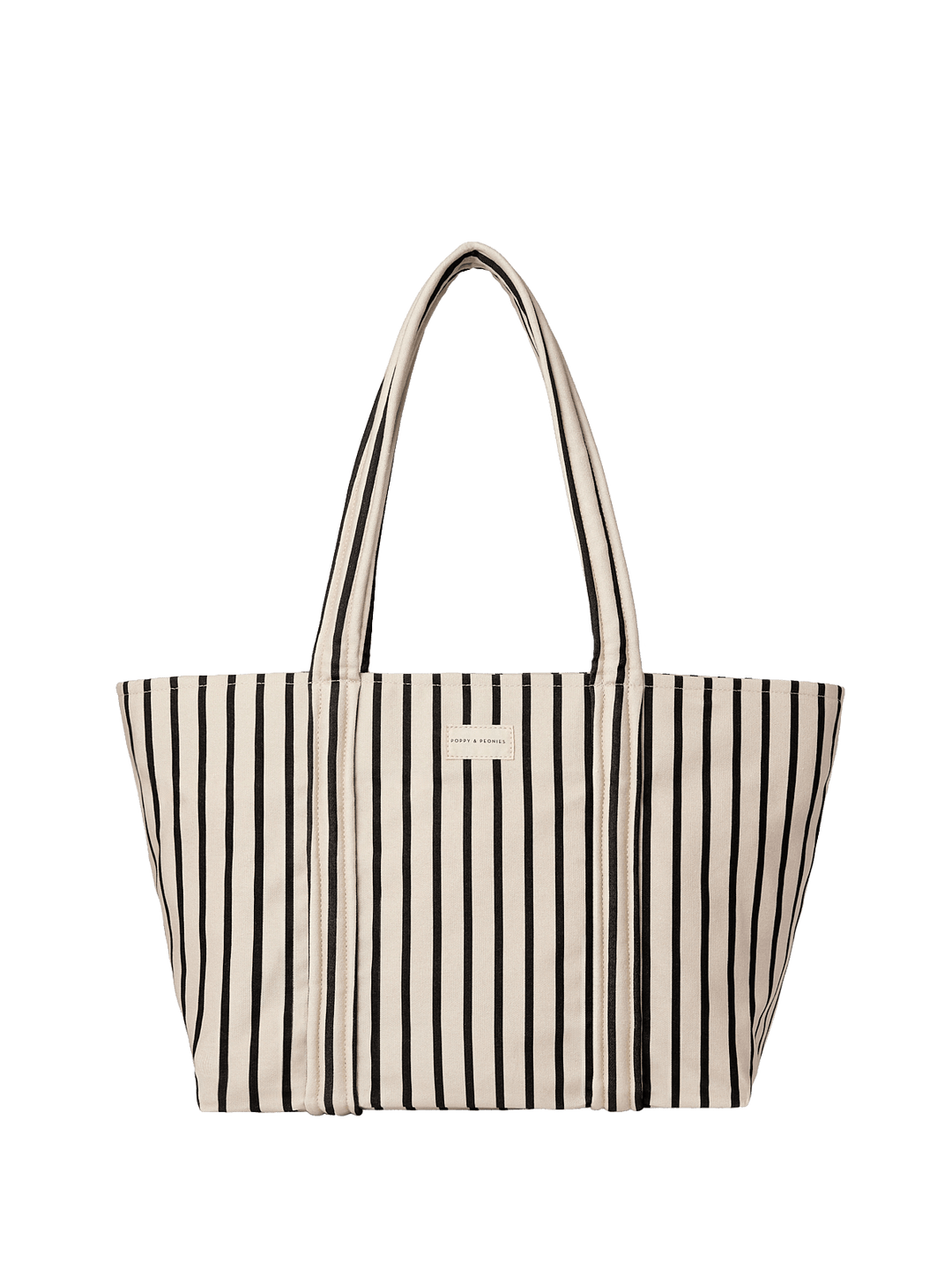 Daydreamer Tote Black Stripe | Poppy and Peonies – www  display picture 3