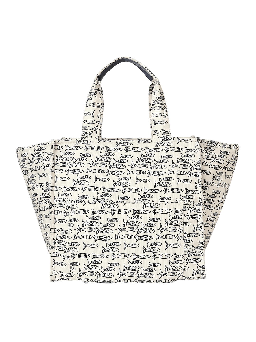 Sardine patterned tote bag