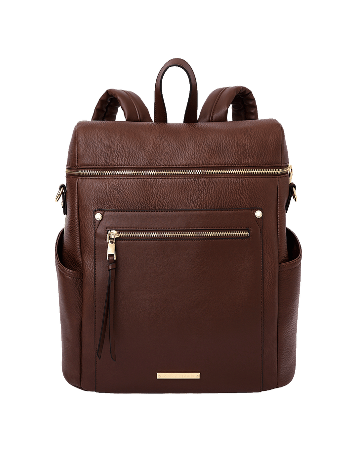 Front view of Commuter Backpack in Espresso