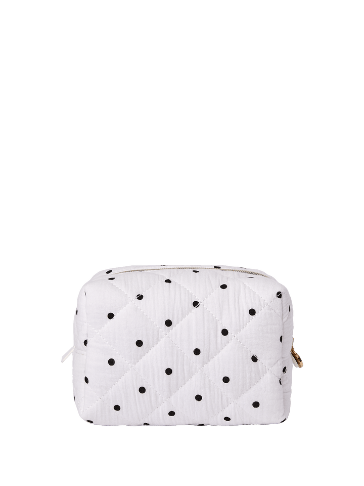 Quilted Cosmetic Case Polka Dot