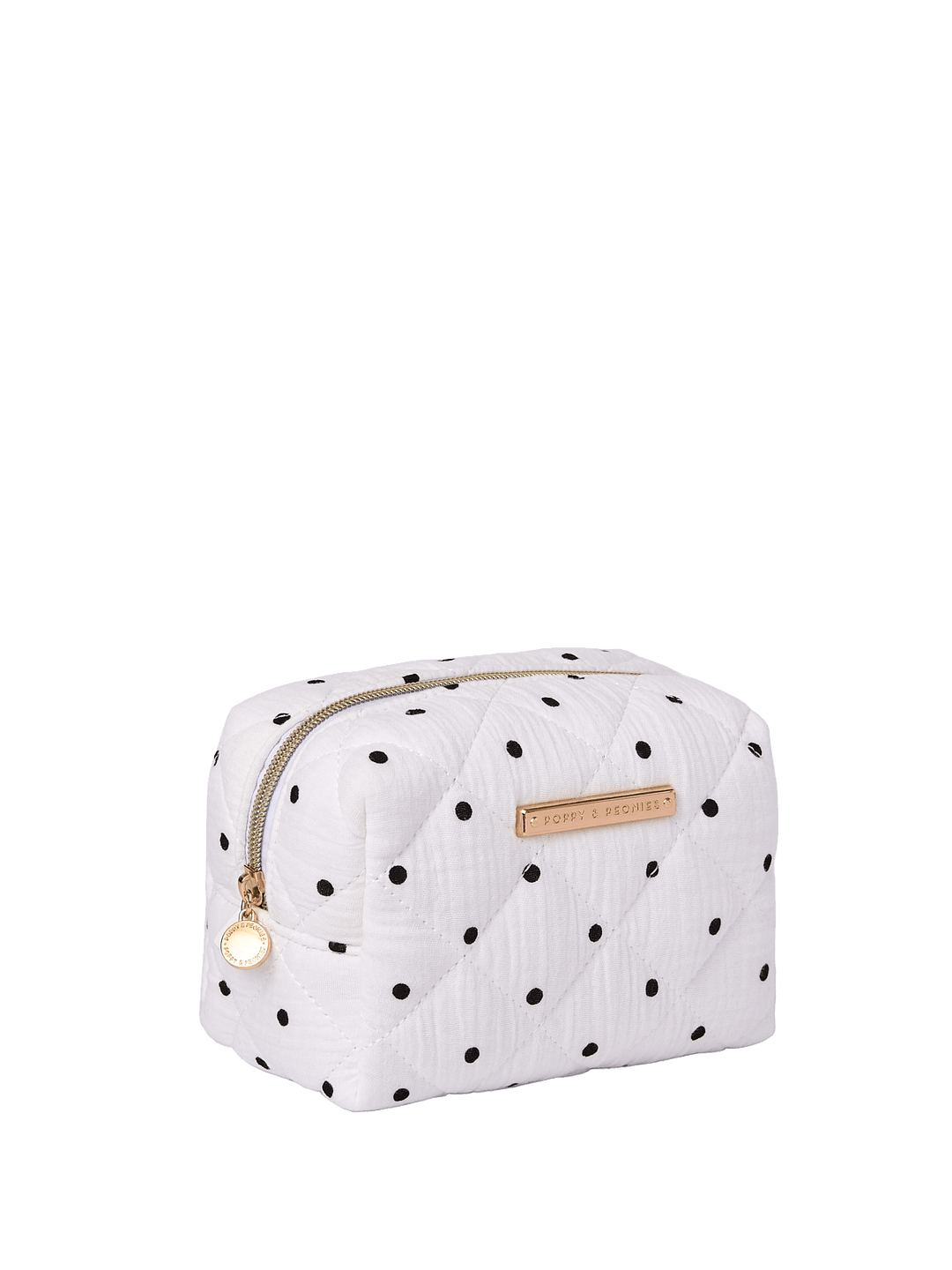 Quilted Cosmetic Case Polka Dot