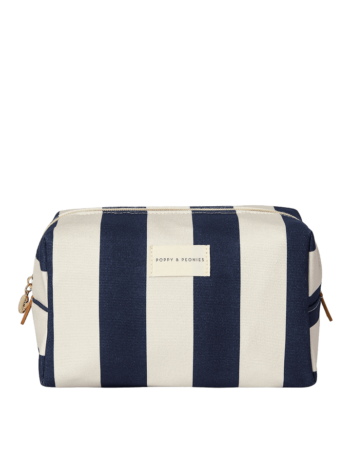 Cosmetic Trio Navy Stripe