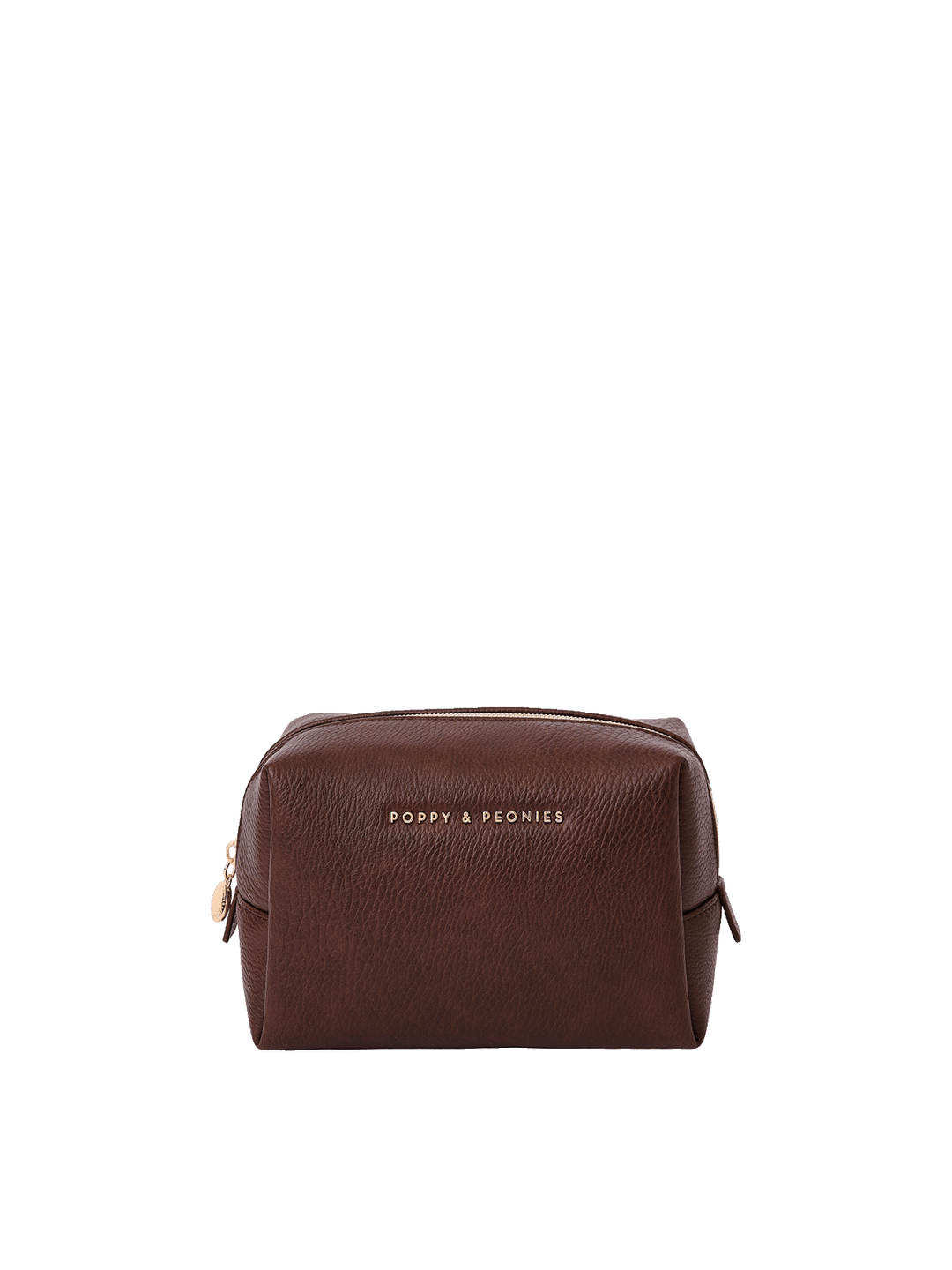 Espresso Cosmetic Case in vegan leather