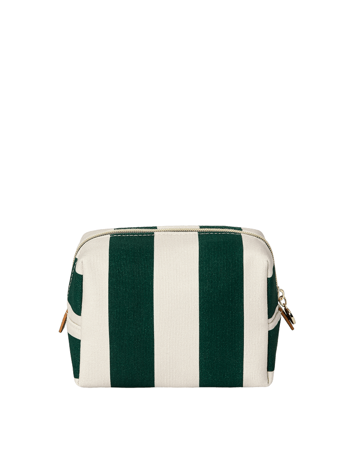 Green Stripe Cosmetic Case