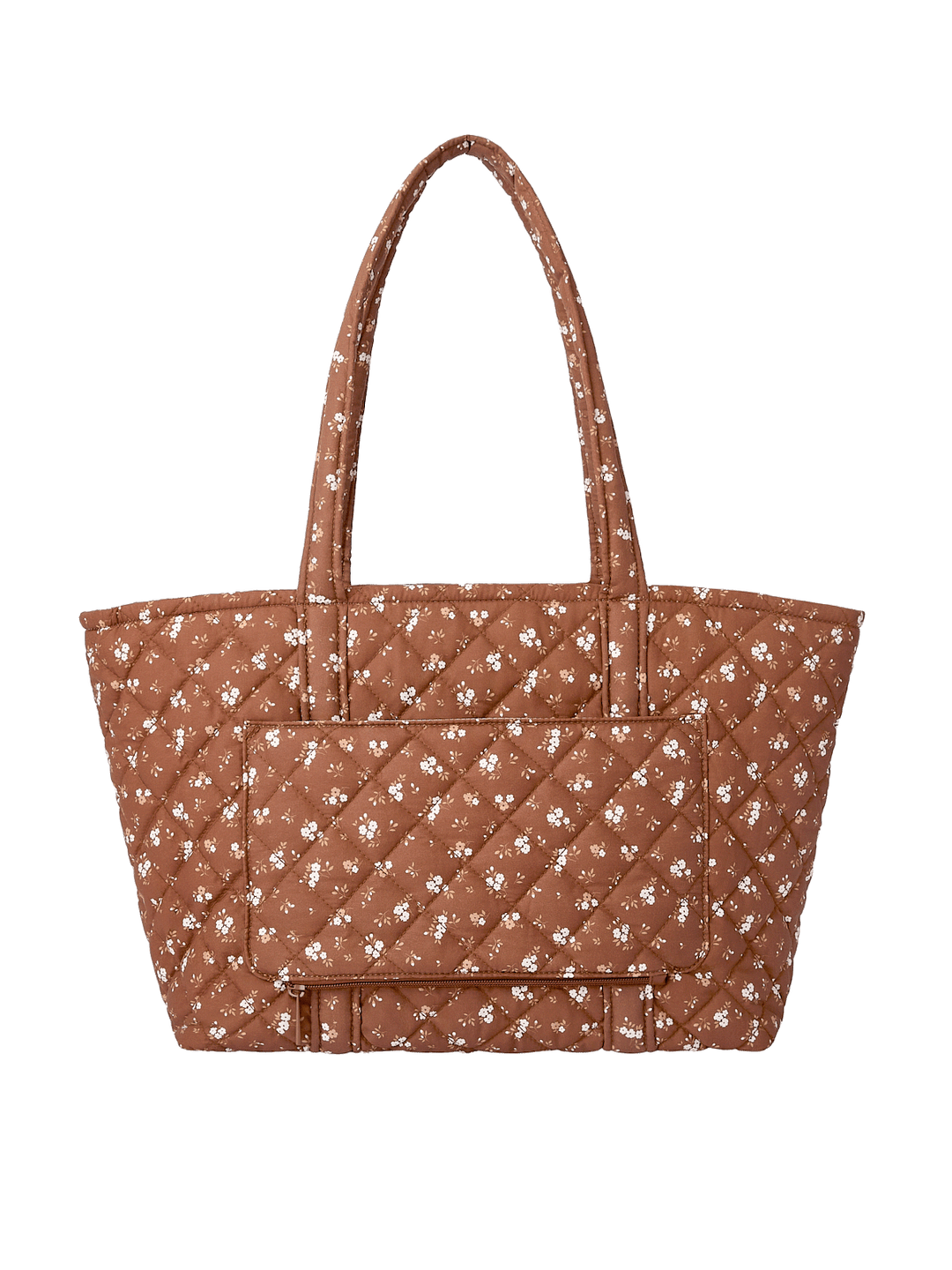 Back view of the Daydreamer Tote in Brown Floral with trolley sleeve