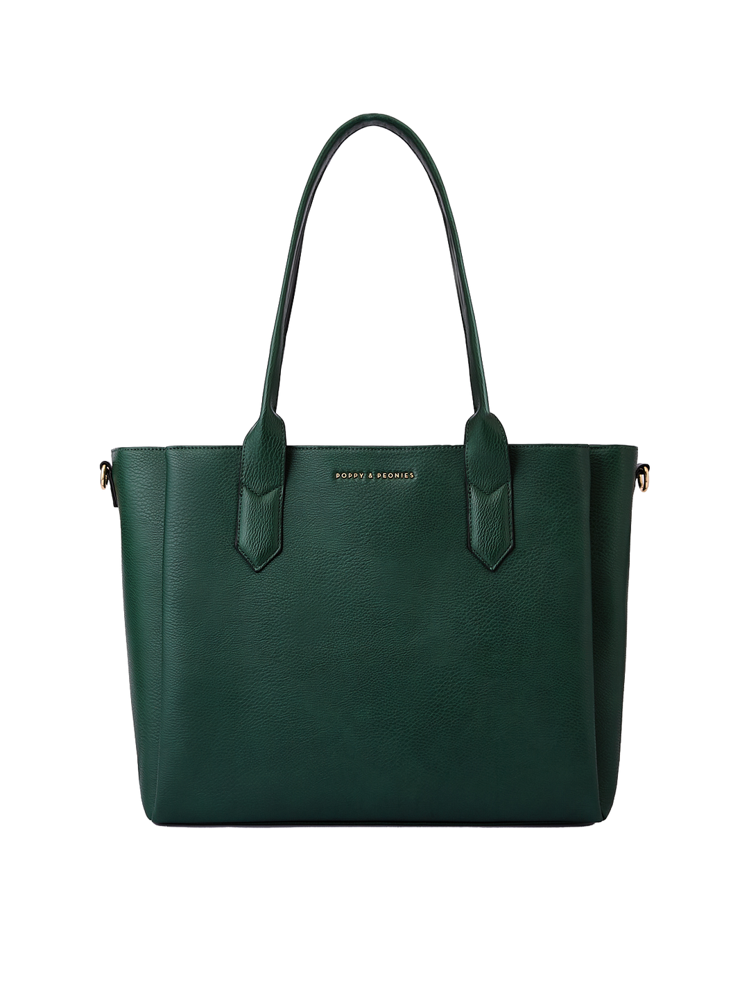 Front view of Double Duty Tote in Heritage Green