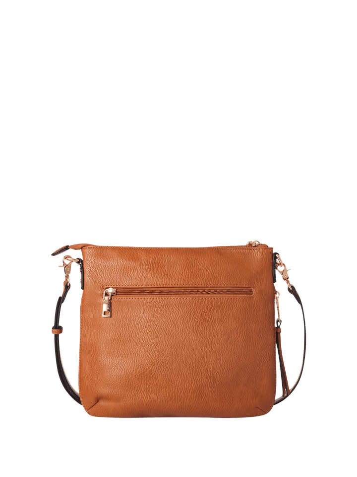 the EVERYDAY CROSSBODY cognac