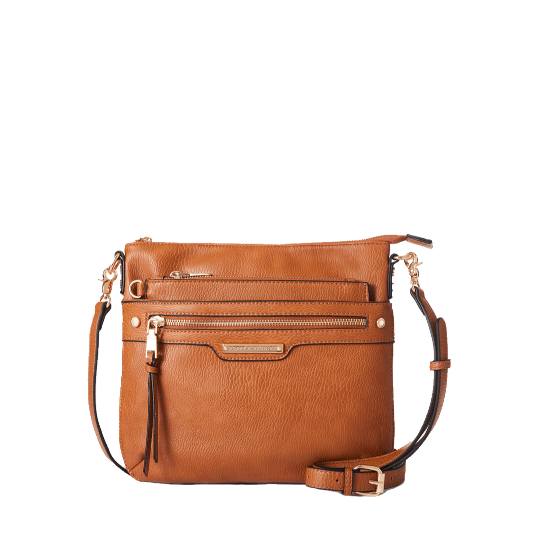 the EVERYDAY CROSSBODY cognac