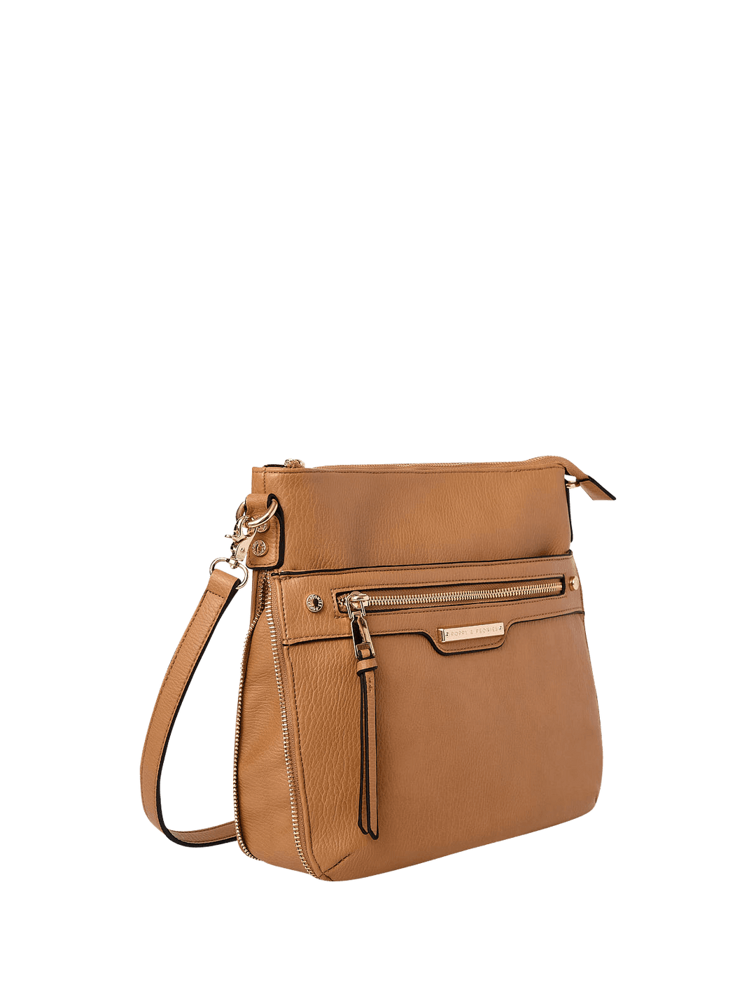 the EVERYDAY CROSSBODY camel
