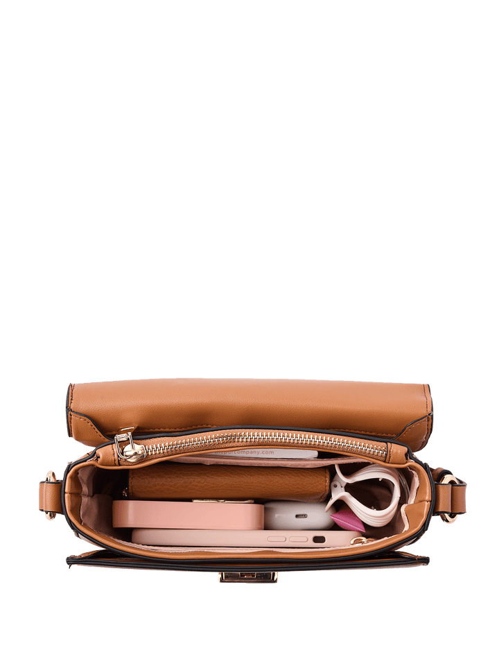 The Icon Crossbody Cognac