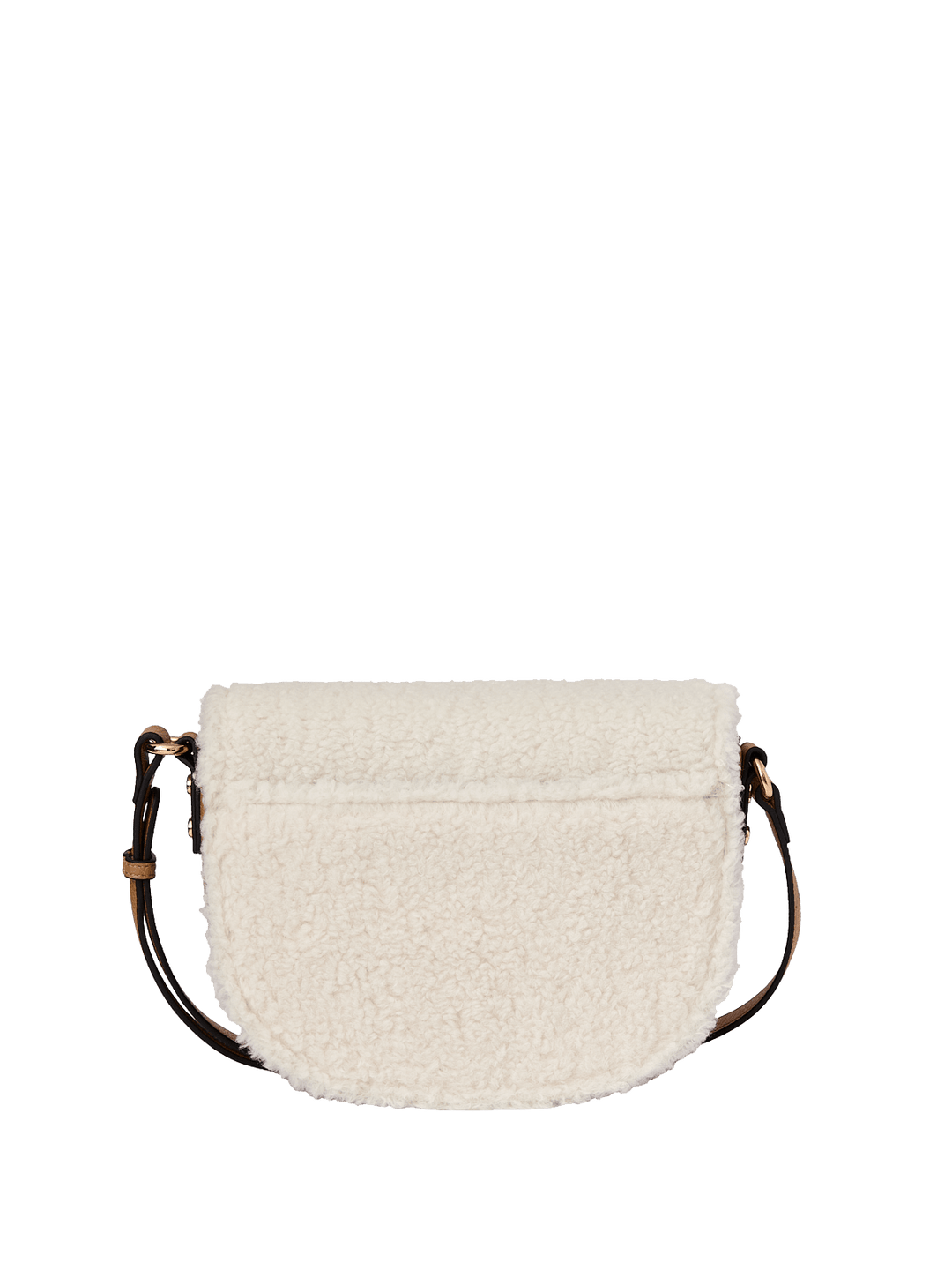 The Icon Crossbody Teddy Faux Fur Cream