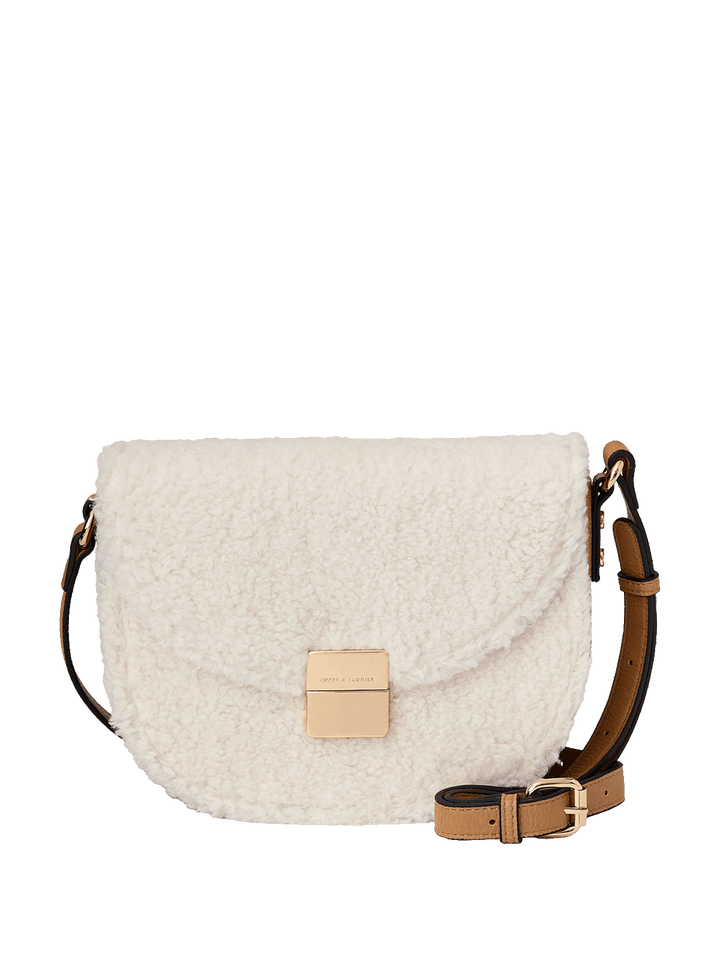The Icon Crossbody Teddy Faux Fur Cream