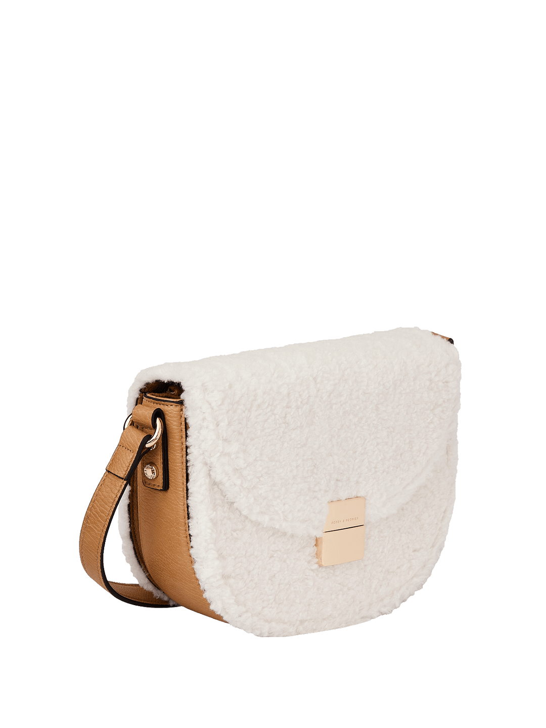 The Icon Crossbody Teddy Faux Fur Cream