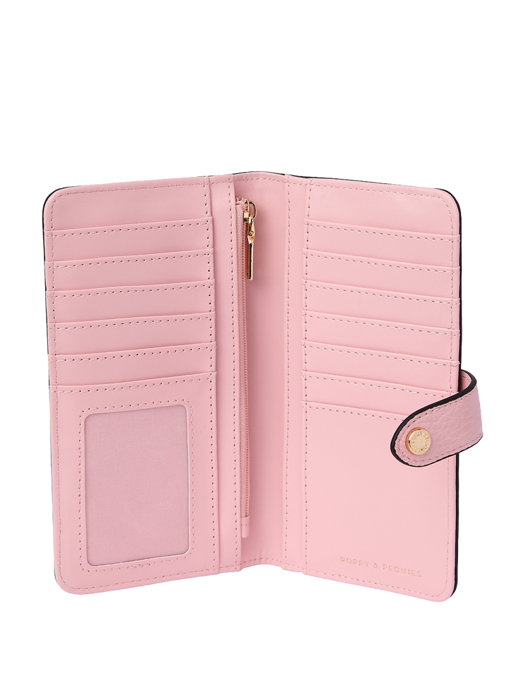 Go Anywhere Wallet Peony Pink