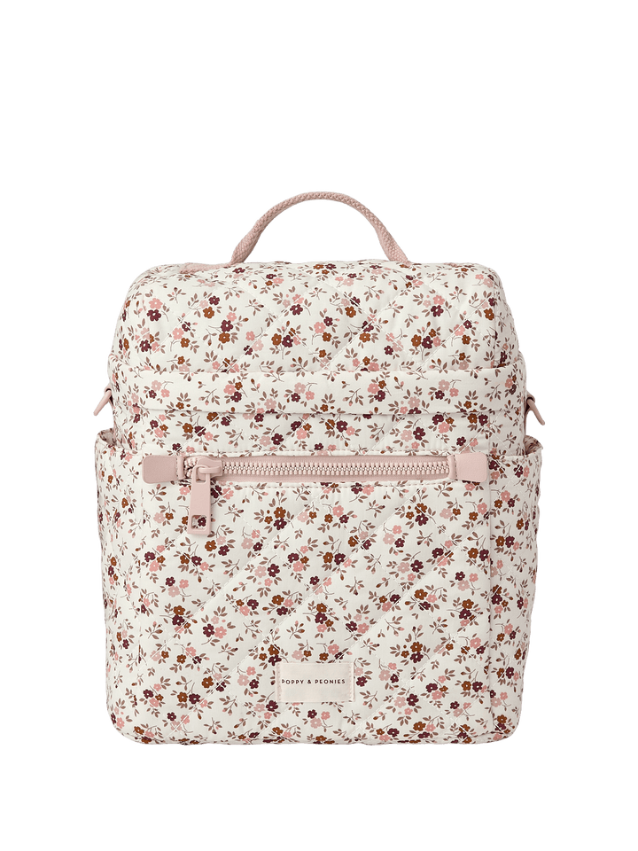 Floral-patterned lunch bag