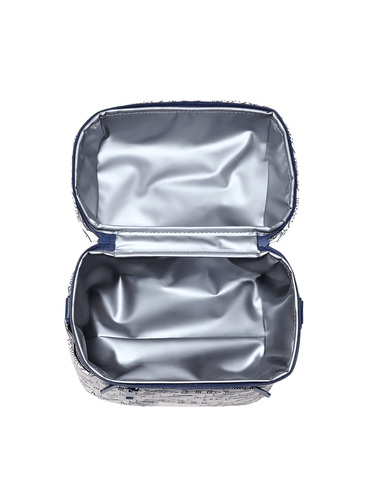 Interior of an insulated lunch bag
