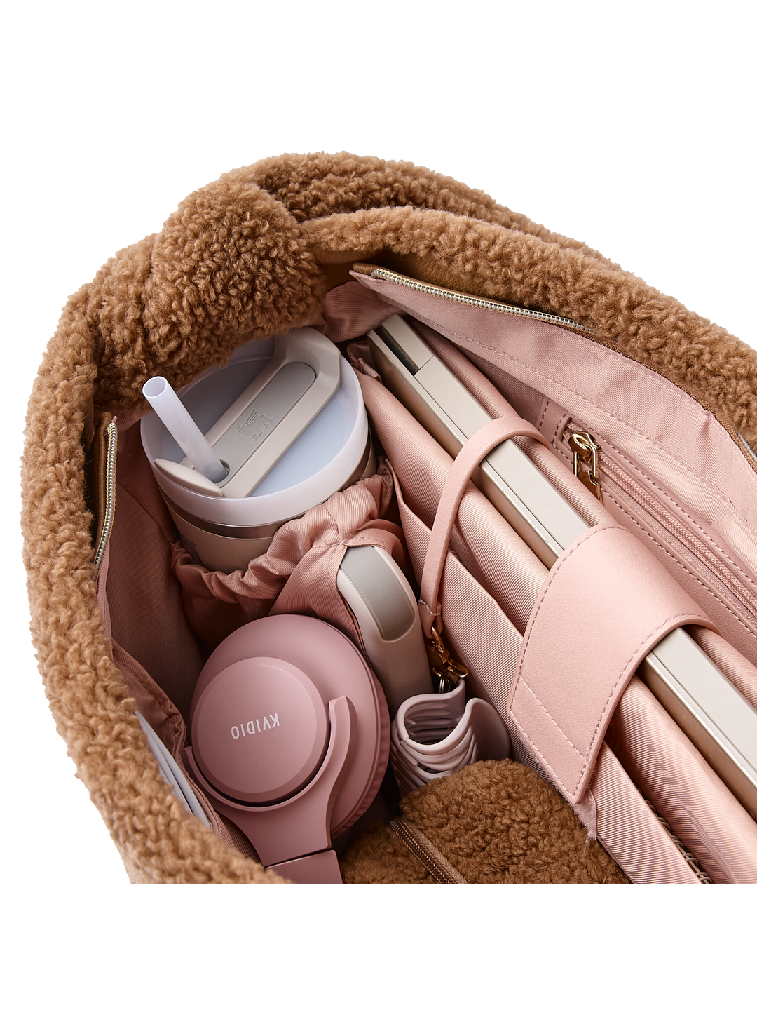 Haul It Teddy Faux Fur Camel