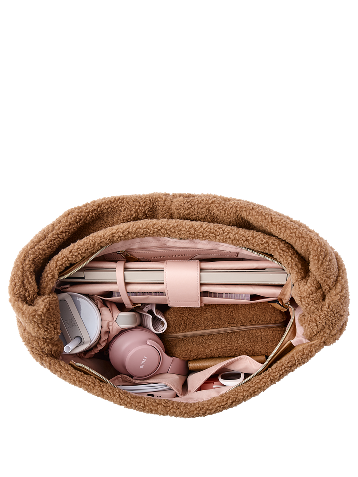 Haul It Teddy Faux Fur Camel