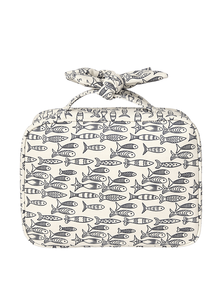 Sardine print hanging cosmetic case
