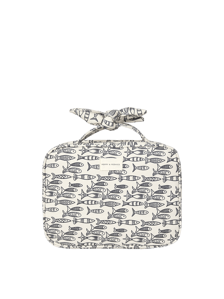 Hook Me Up Cosmetic Case Sardine Print
