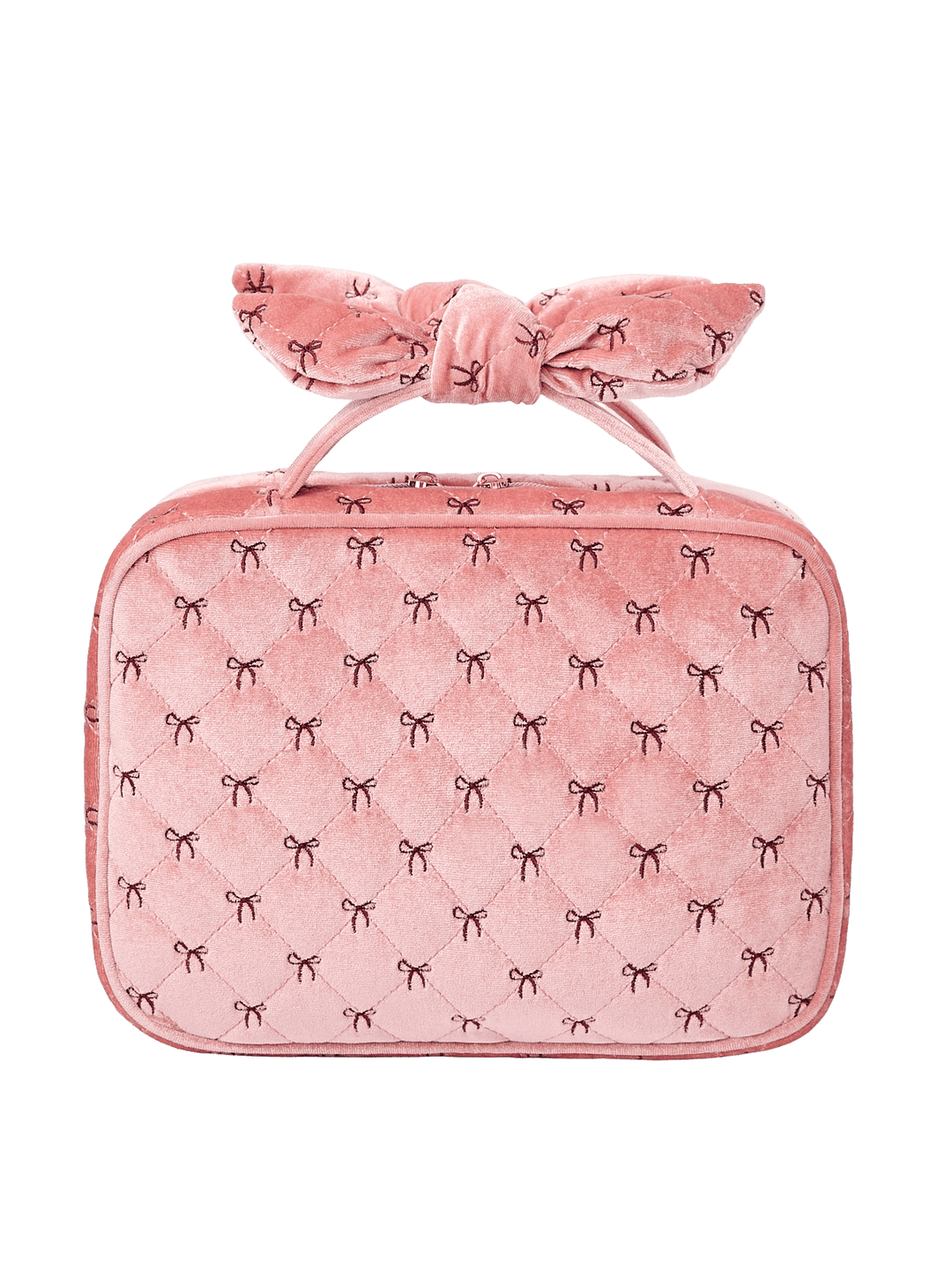 Hook Me Up Cosmetic Case Pink Velvet