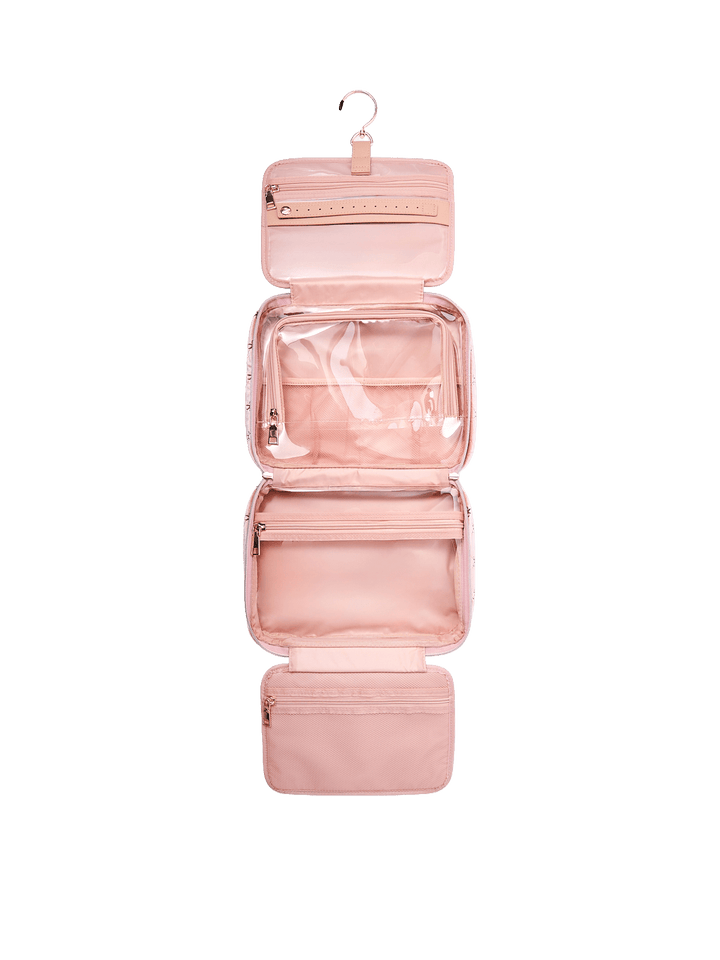 Hook Me Up Cosmetic Case Pink Velvet