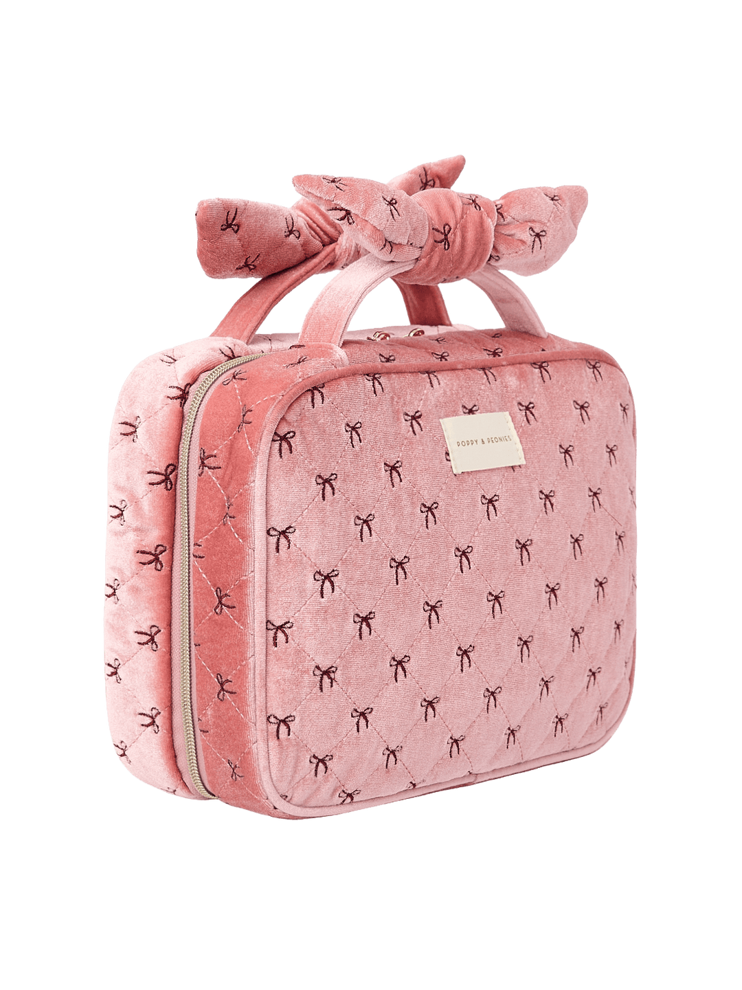 Hook Me Up Cosmetic Case Pink Velvet