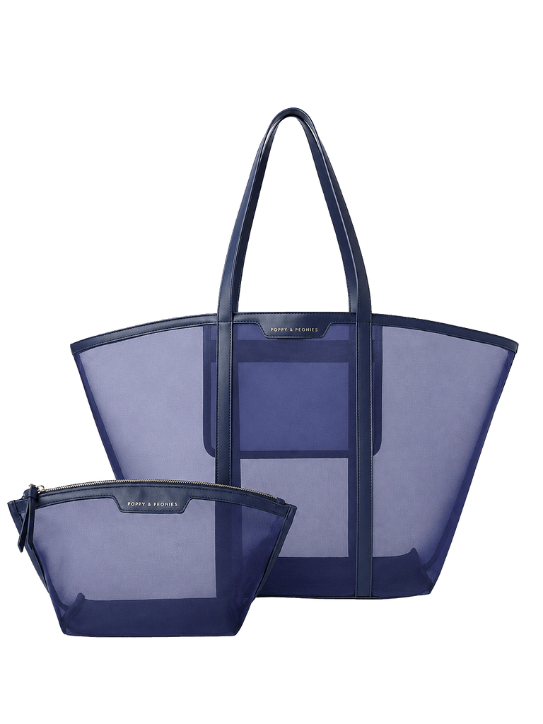 Coastal Carry-All Navy | Poppy and Peonies – www.poppyandpeonies