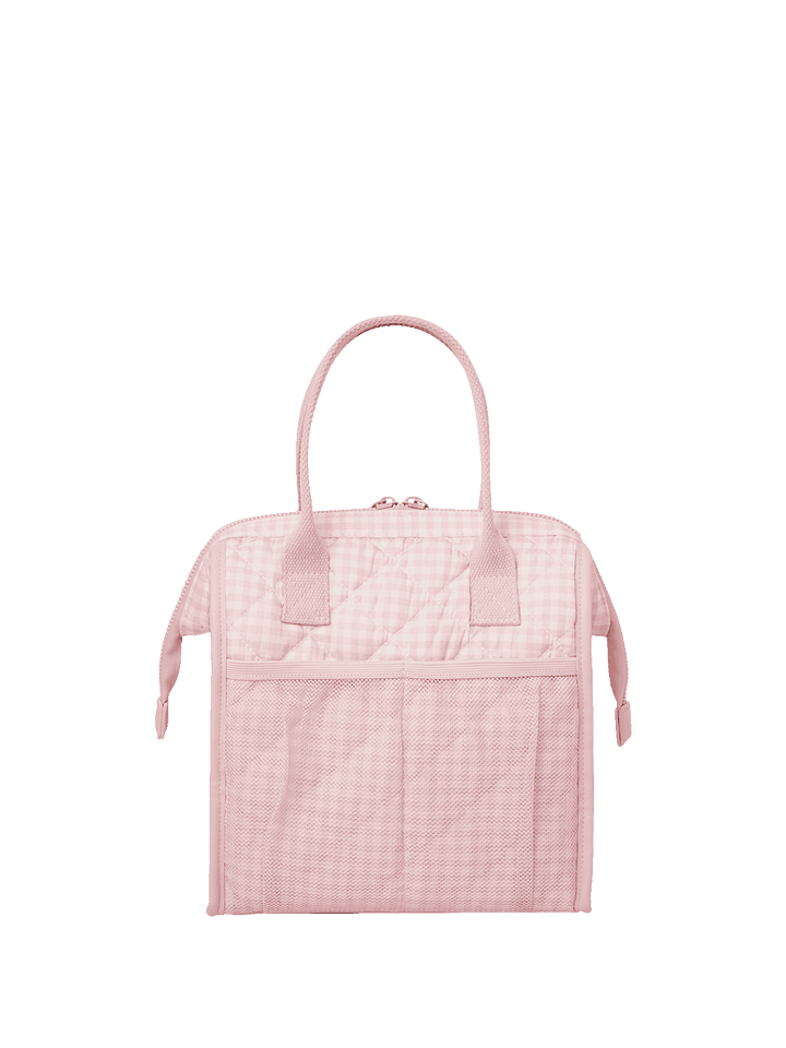 The Lunch Bag Quilted Pink Gingham
