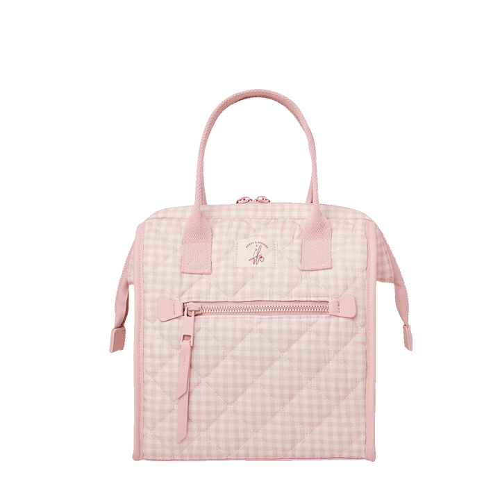 The Lunch Bag Quilted Pink Gingham