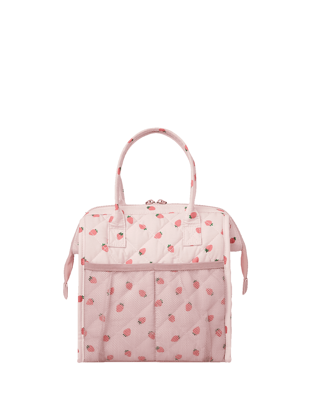 The Lunch Bag Quilted Mini Strawberry Print