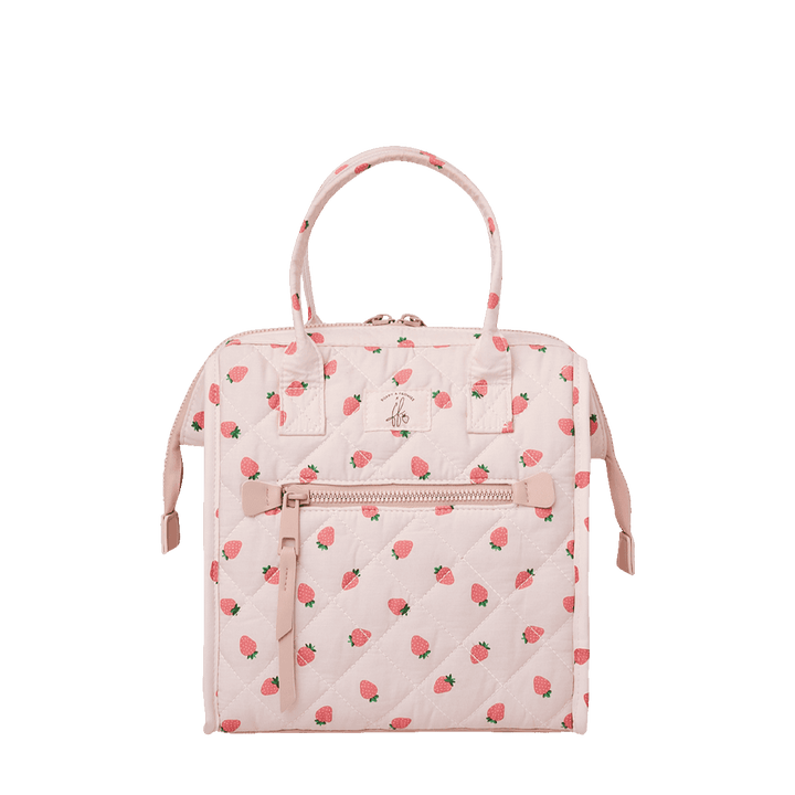 The Lunch Bag Quilted Mini Strawberry Print