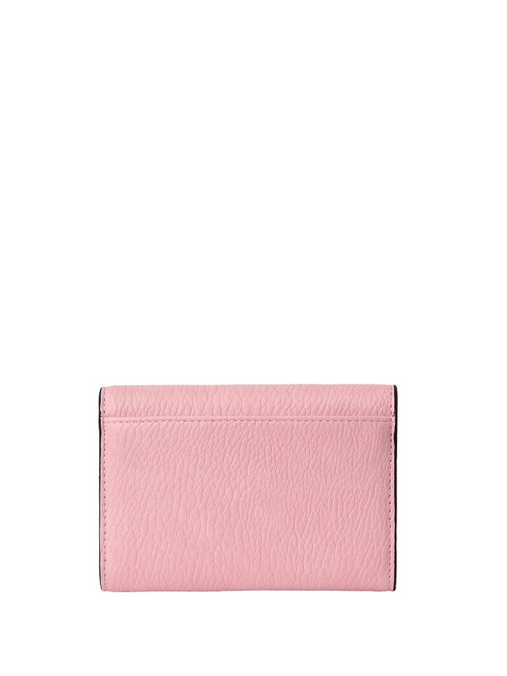 Pink vegan leather wallet
