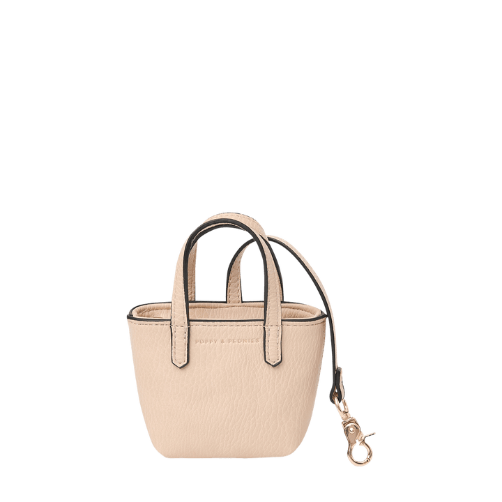 Micro Tote Bag Charm Sand