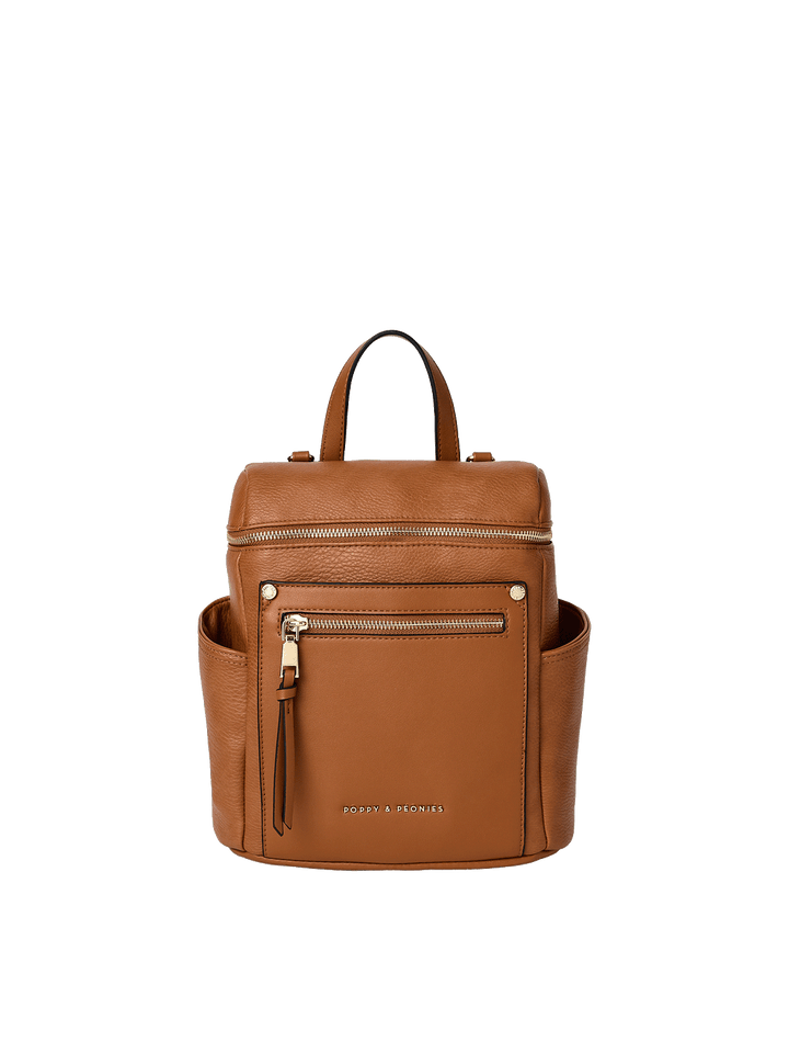 Mini Commuter Backpack Cognac