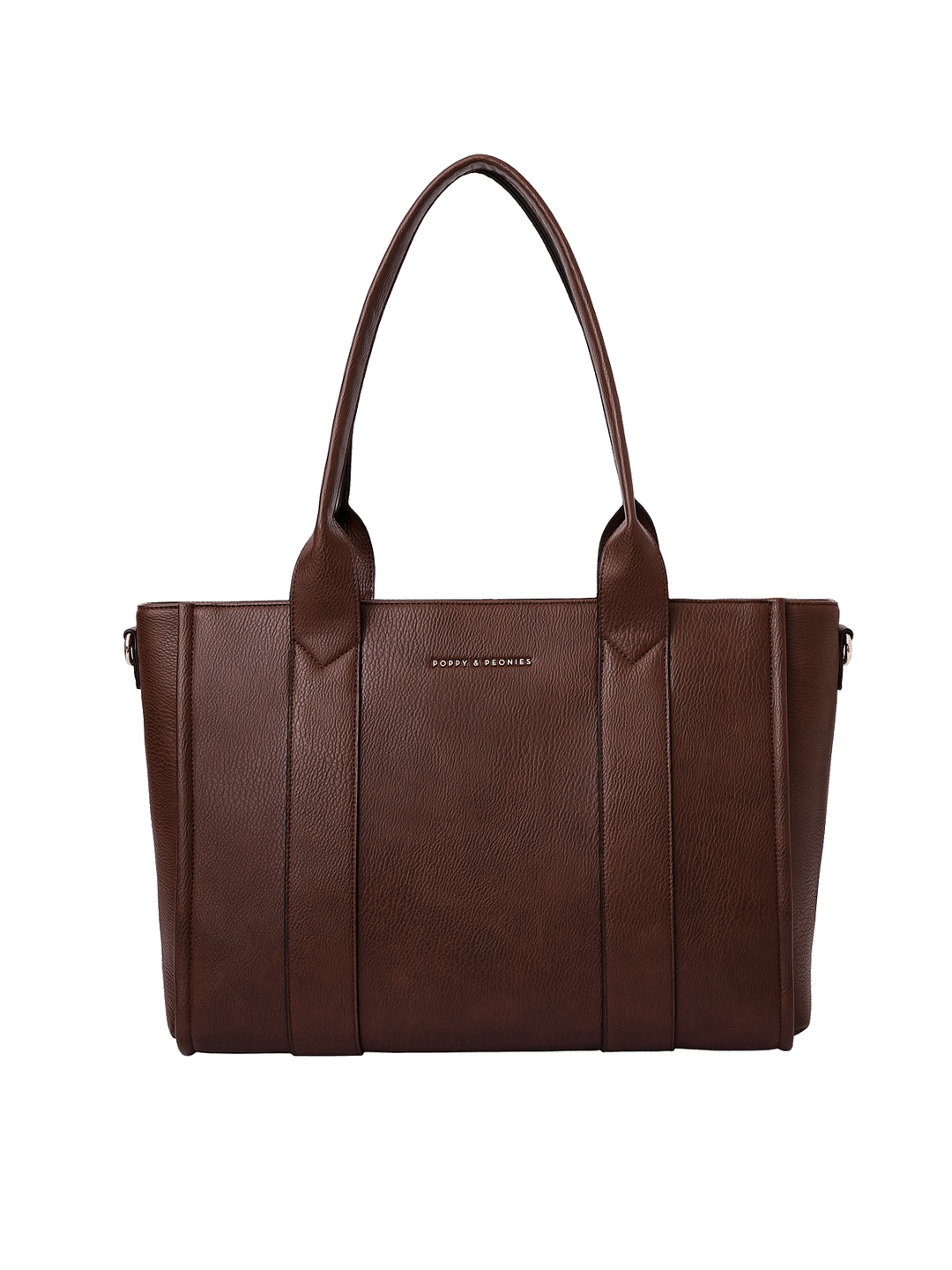 Front view of Multitasker tote in Espresso