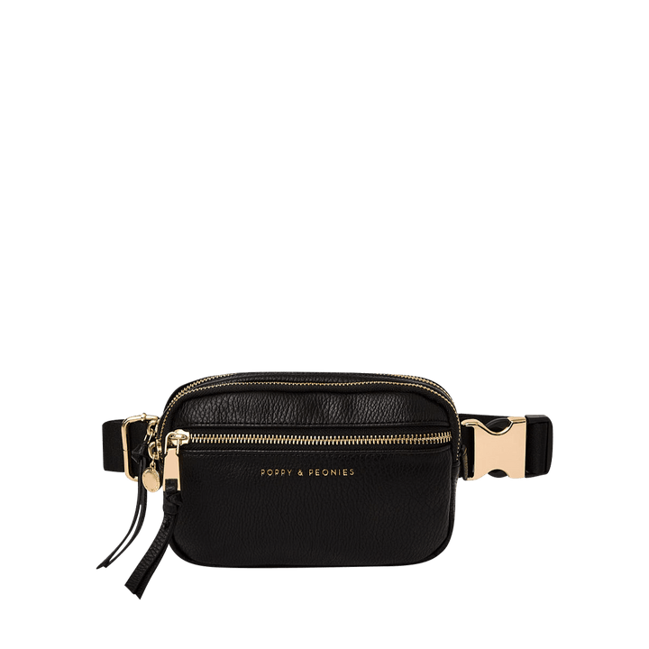 On The Run belt bag vegan leather black