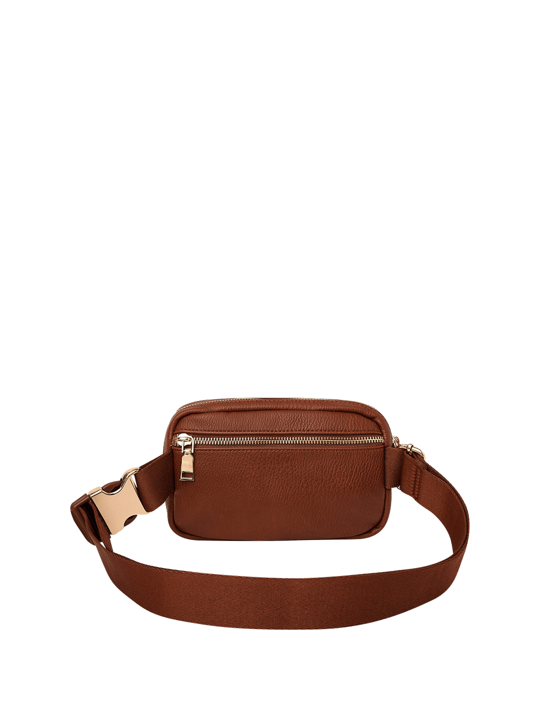 On The Run belt bag vegan leather chestnut