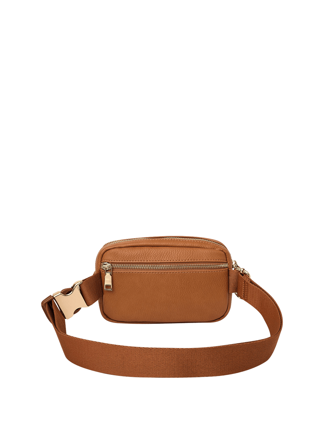 On The Run belt bag vegan leather cognac