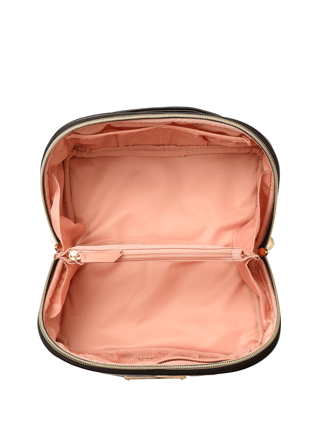 Open and Glow Cosmetic Quilted Black