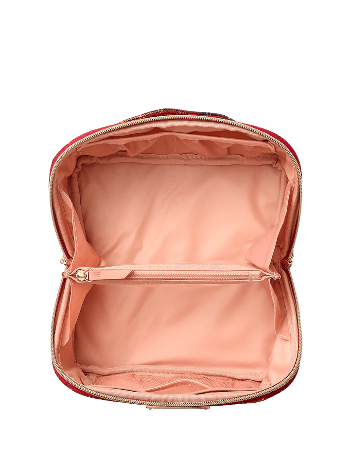 Open and Glow Cosmetic Red Plaid