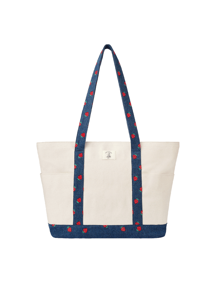Analog Tote Strawberry Denim