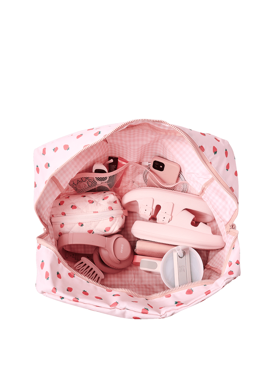 The Pack Up Duffle Mini Strawberry Print