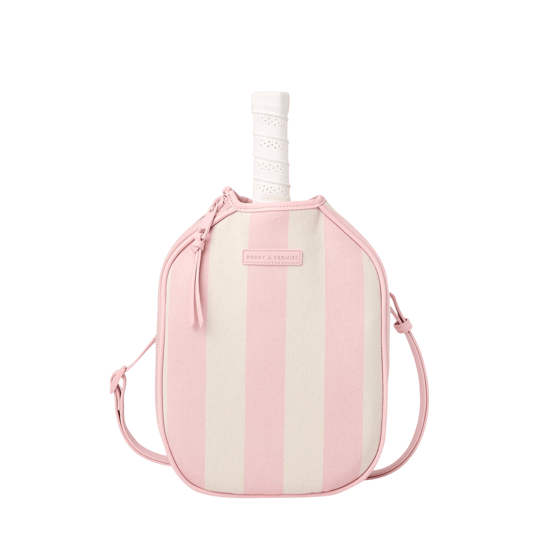Pickleball Paddle Holder Pink Stripe