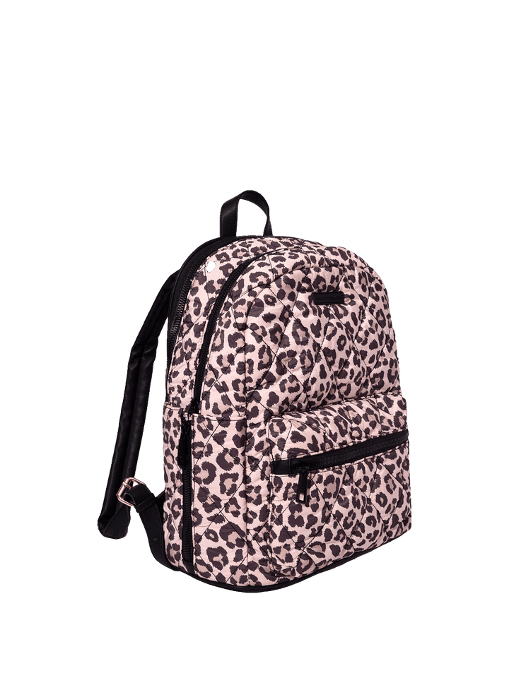 Quilted Brooklyn Backpack leopard