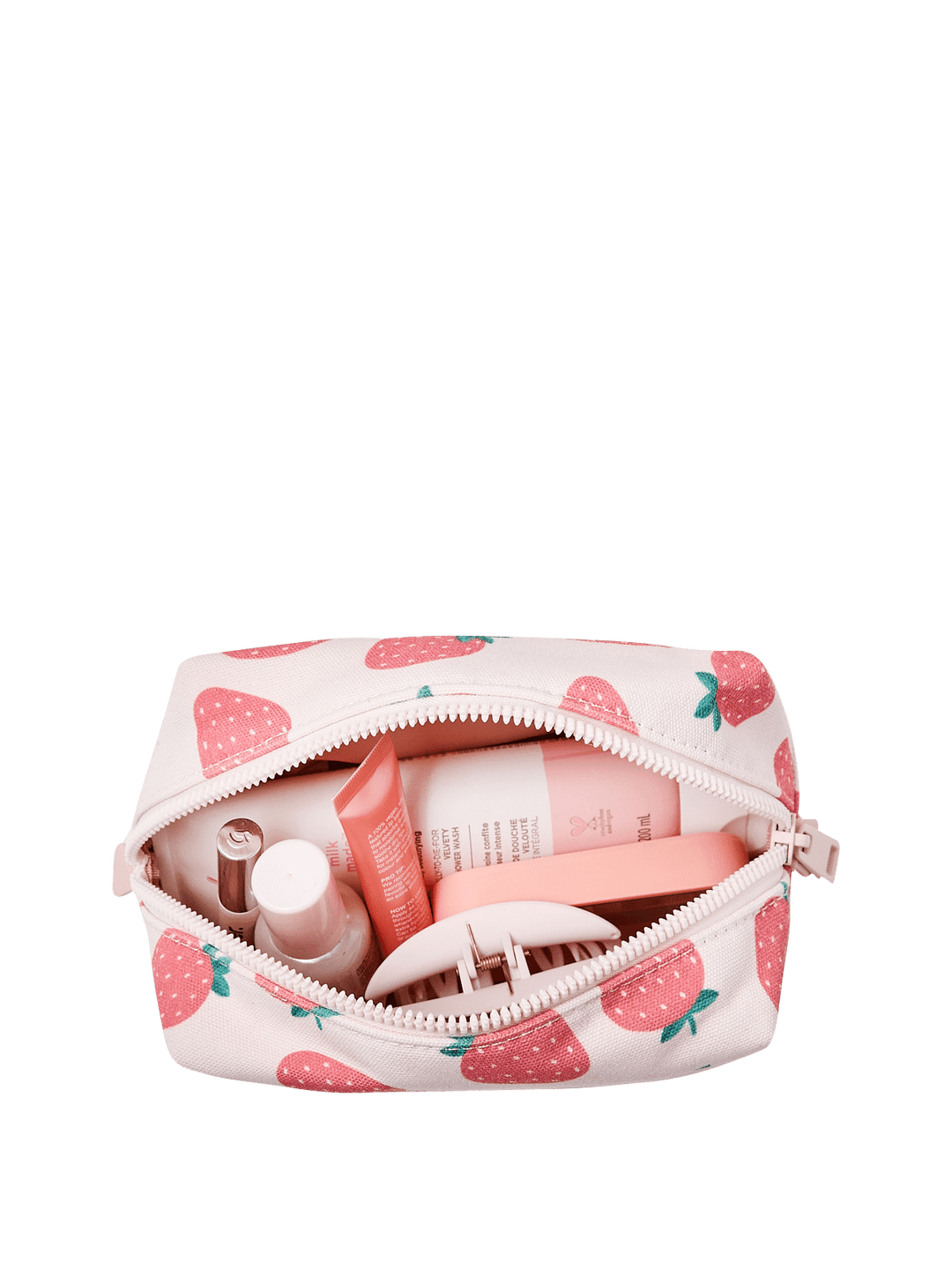 Cosmetic Case Strawberry Print