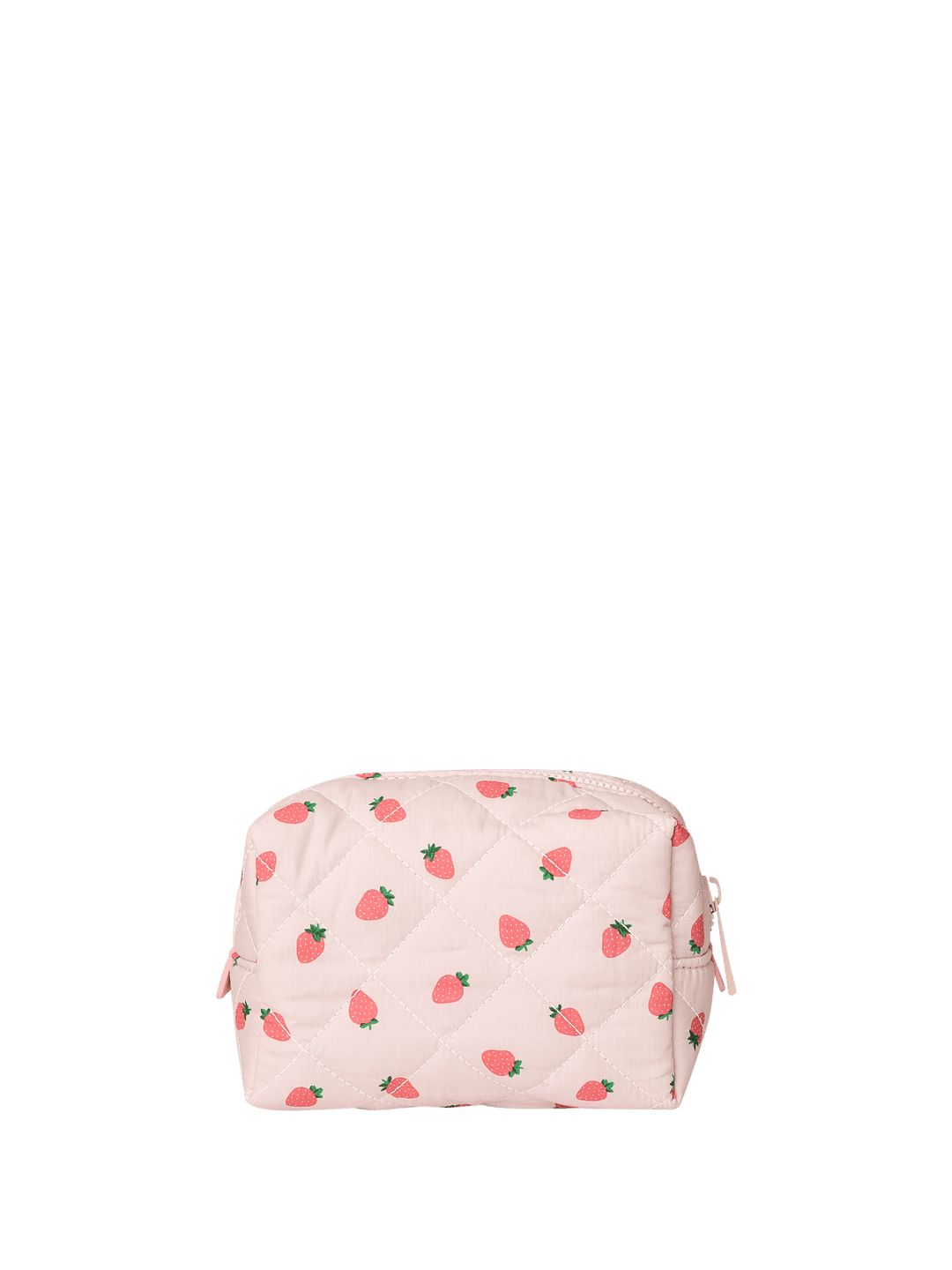 Quilted Cosmetic Case Mini Strawberry Print